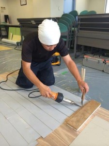 実技受講中の庄村